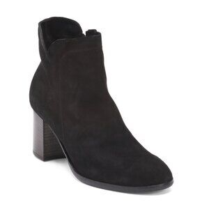 OROSCURO Nero Made In Italy Leather Heeled Booties